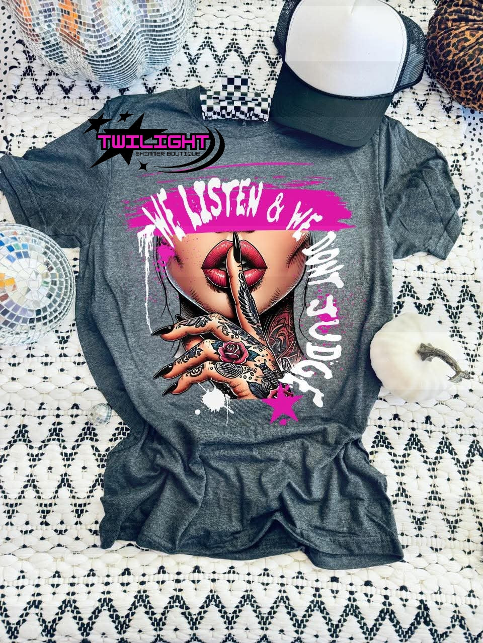 We Listen & We Don't Judge Tee