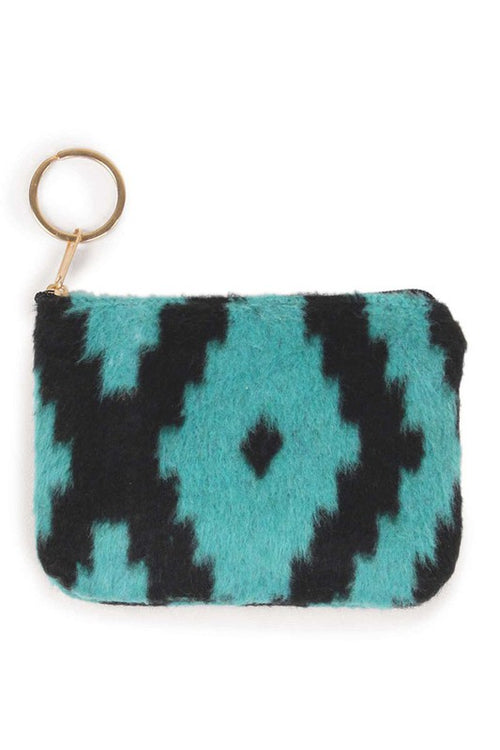 Turquoise Aztec Coin Purse