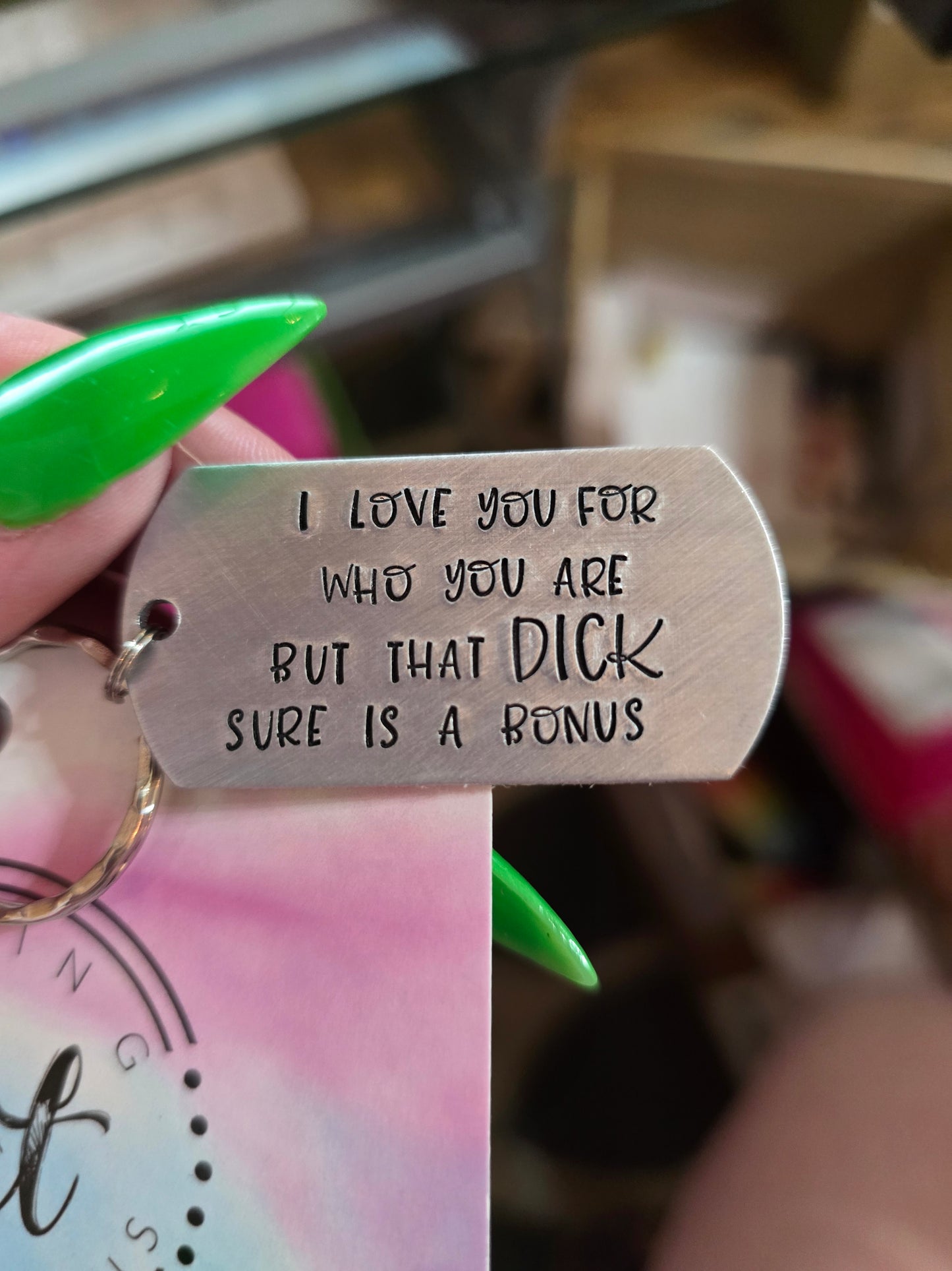 I Love You For Who You Are Keychain