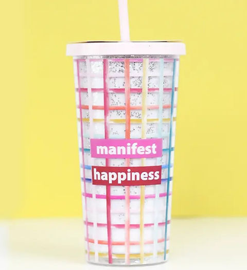 Manifest Happiness Tumbler