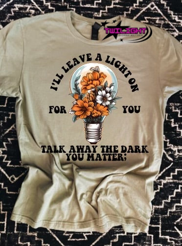 I'll Leave a Light On For You- Floral Light Bulb