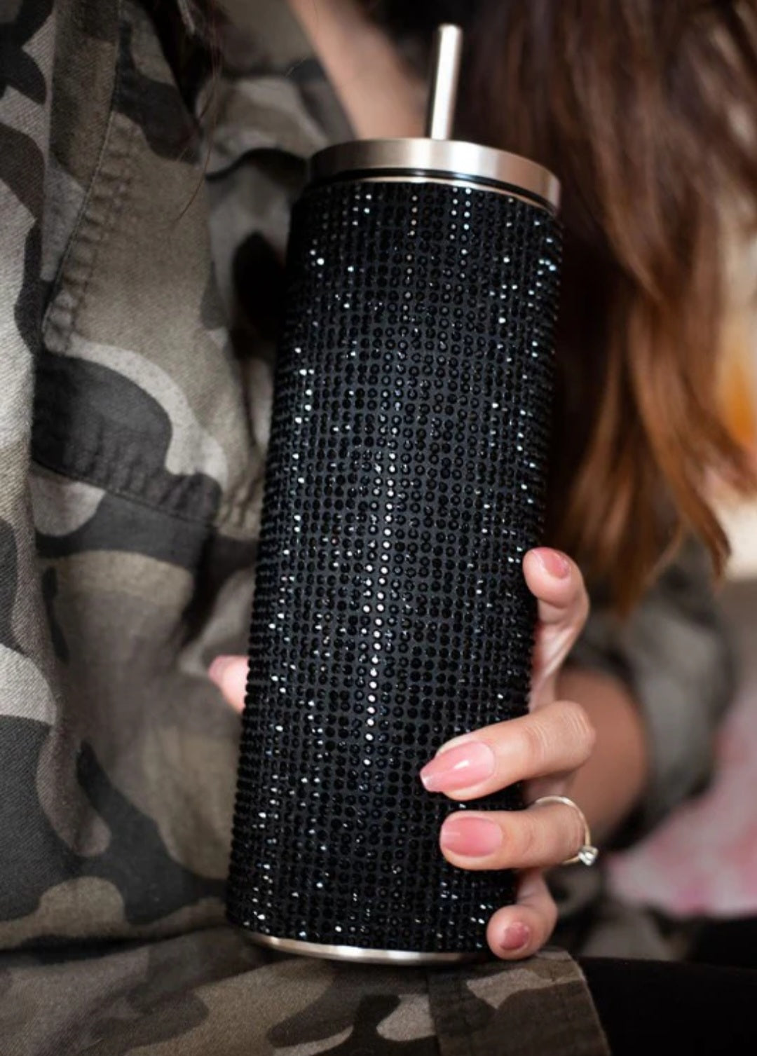 Black Bling Stainless Steel Tumbler
