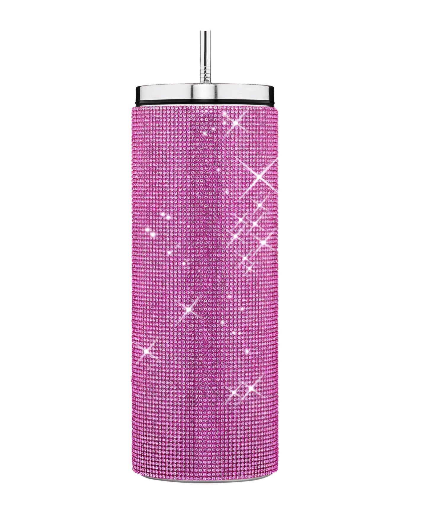 Hot Pink Bling Stainless Steel Tumbler