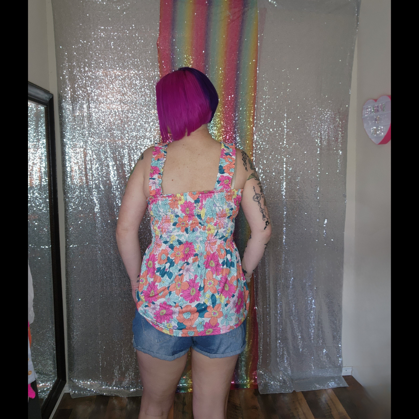 Lara Colorful Flower Tank Top