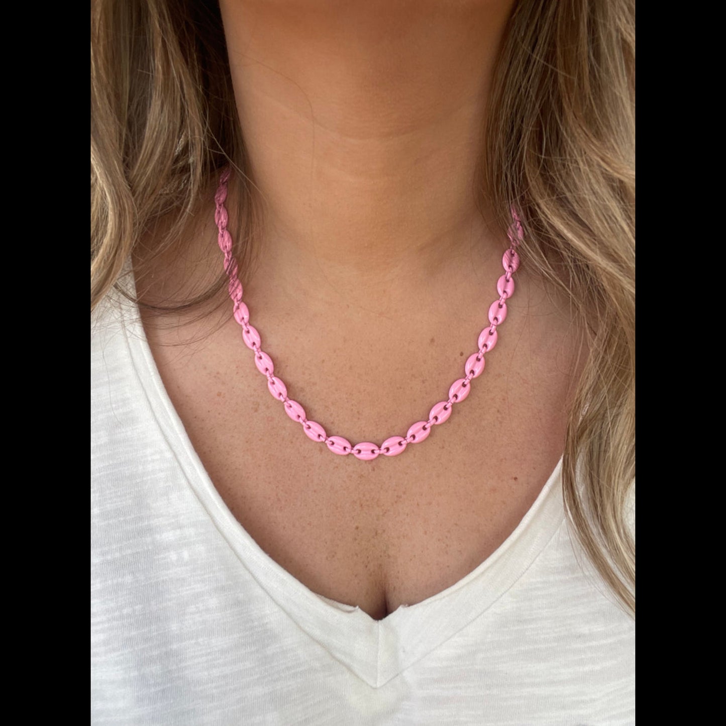 Light Pink Mini Pig Nose Necklace