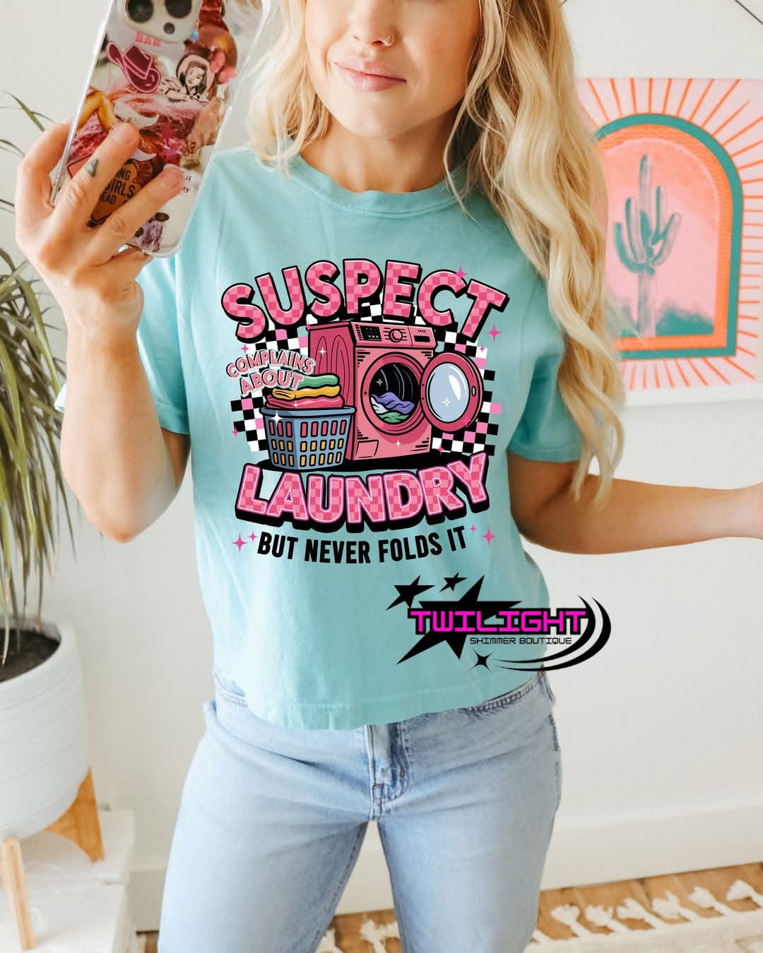 Suspect Complains About Laundry Tee