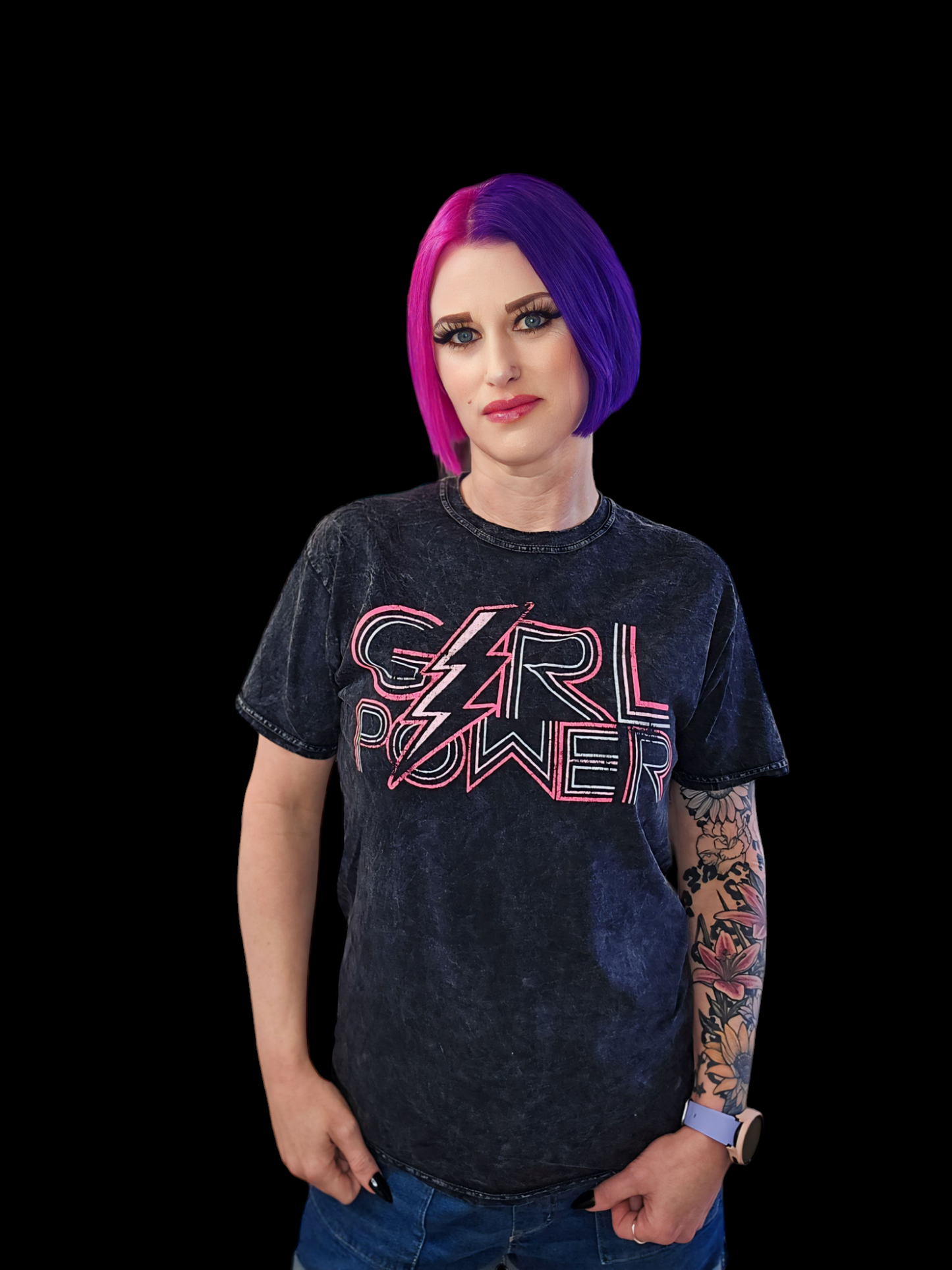 Girl Power Lightning Bolt Tee