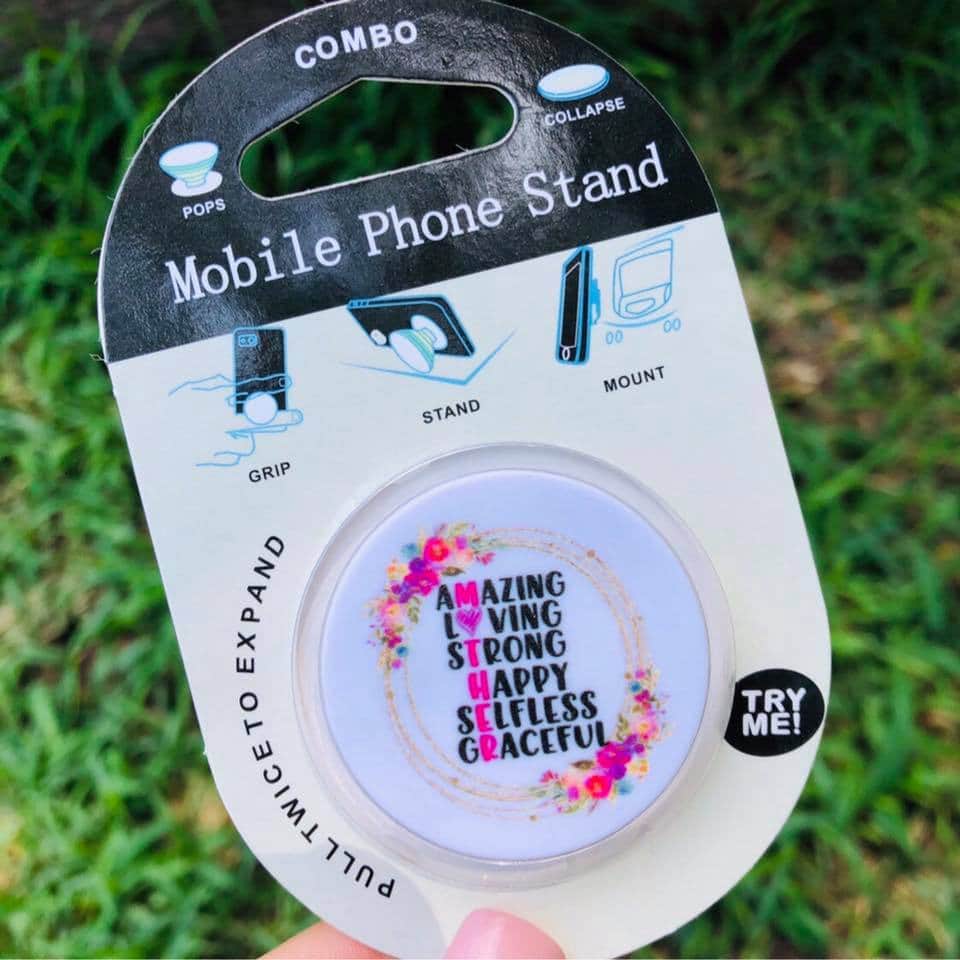 Mother Floral Phone Grip