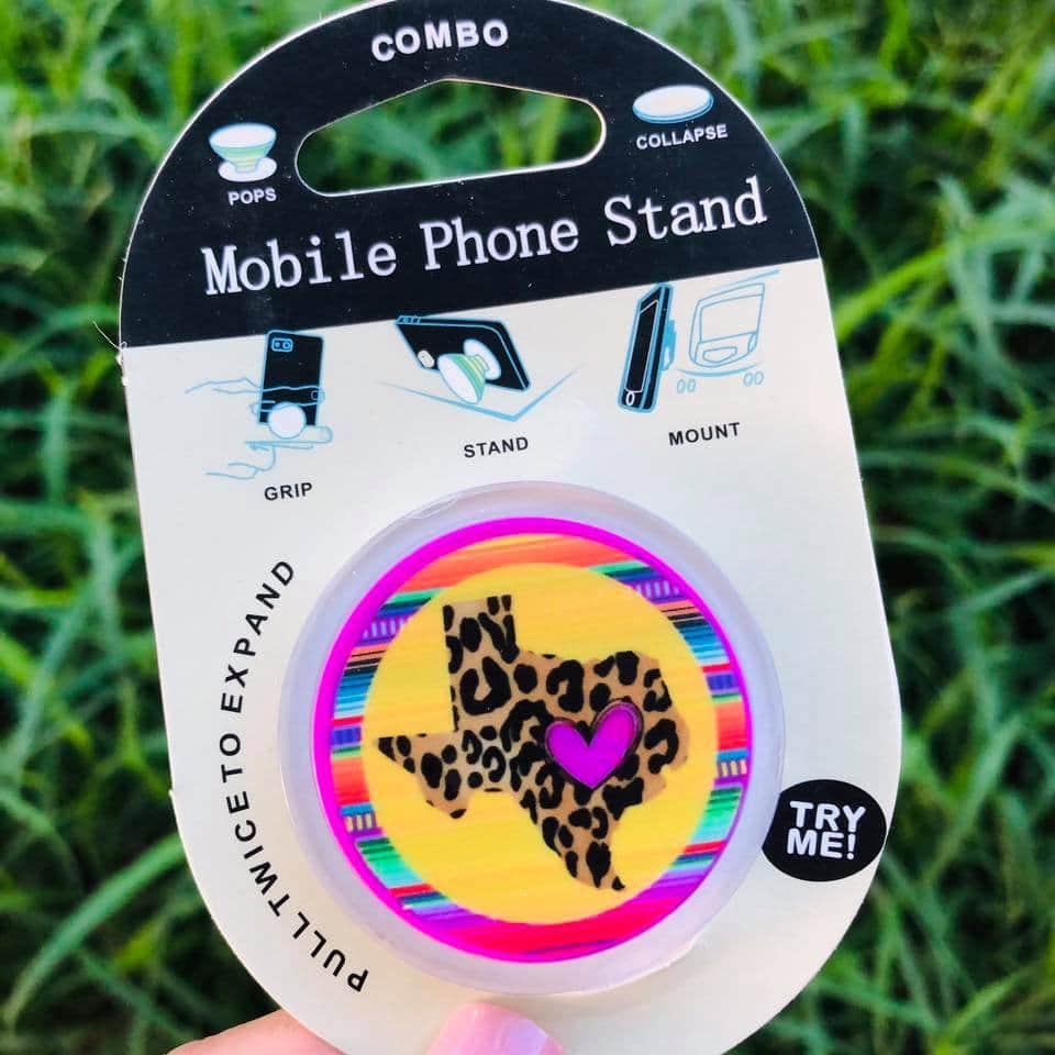 Texas Heart Phone Grip