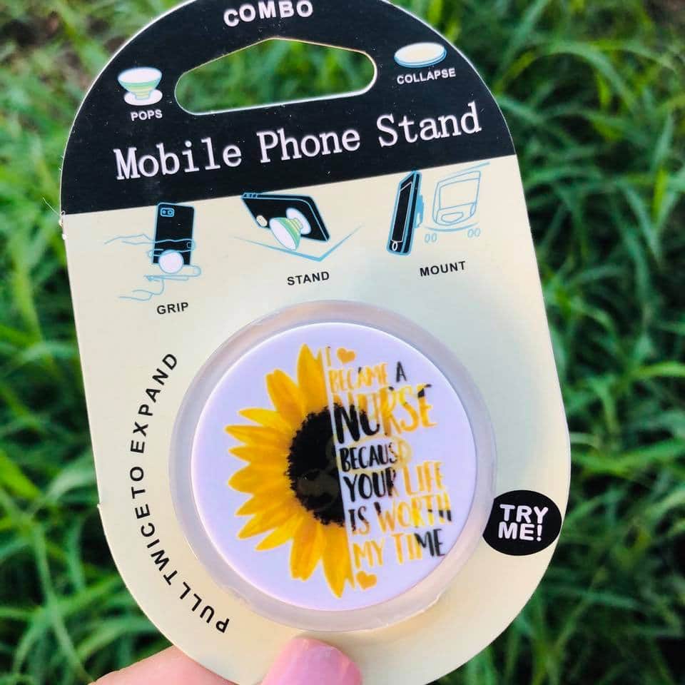 Sunflower Nurse Phone Grip