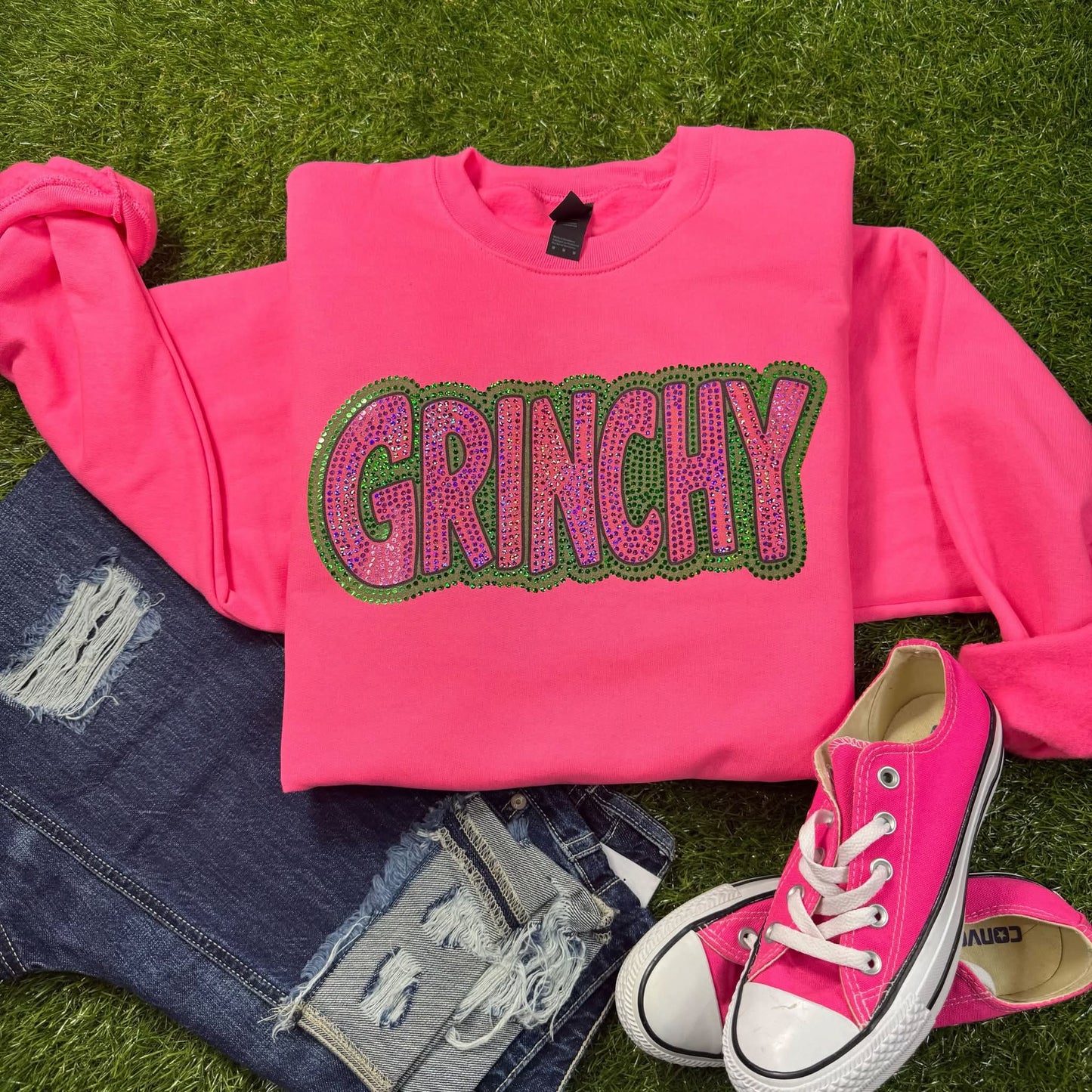 Grinchy Spangled Sweatshirt