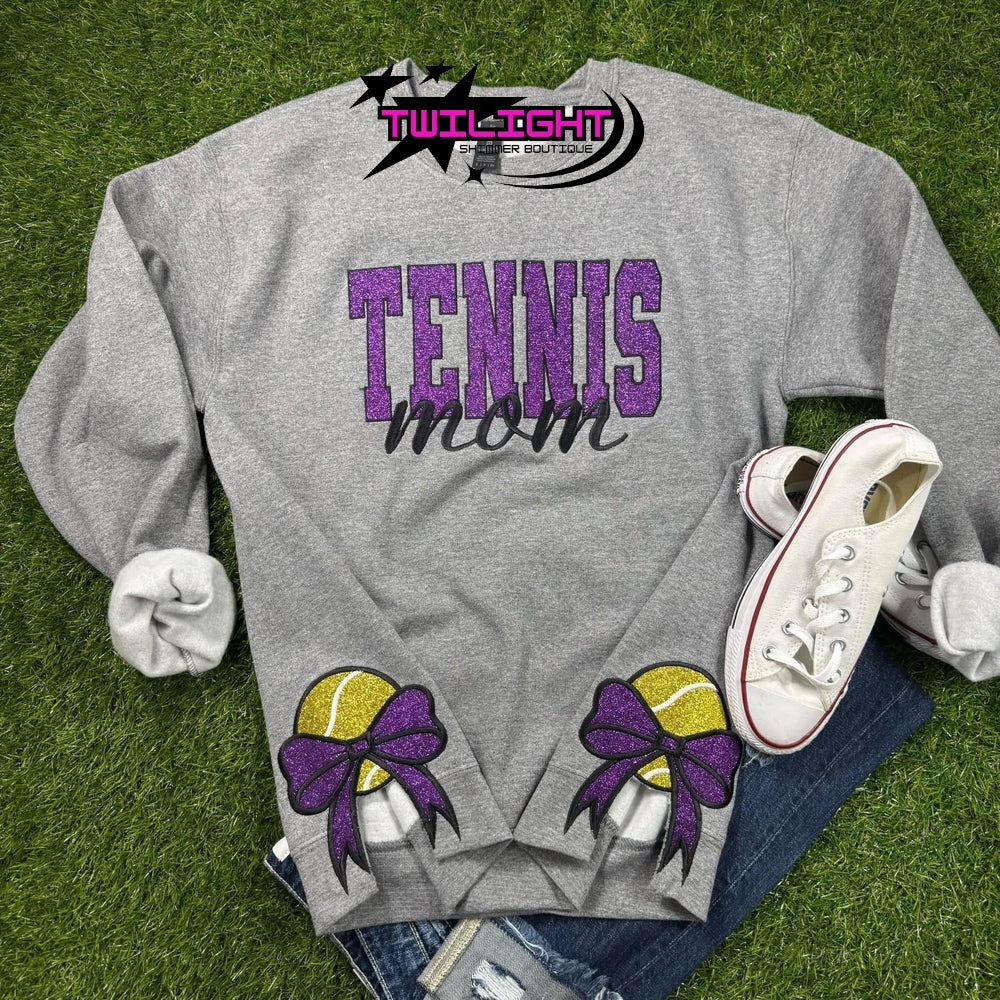 Tennis Mom Bow Sweatshirt