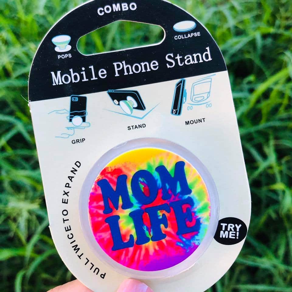 Tie Dye Mom Life Phone Grip