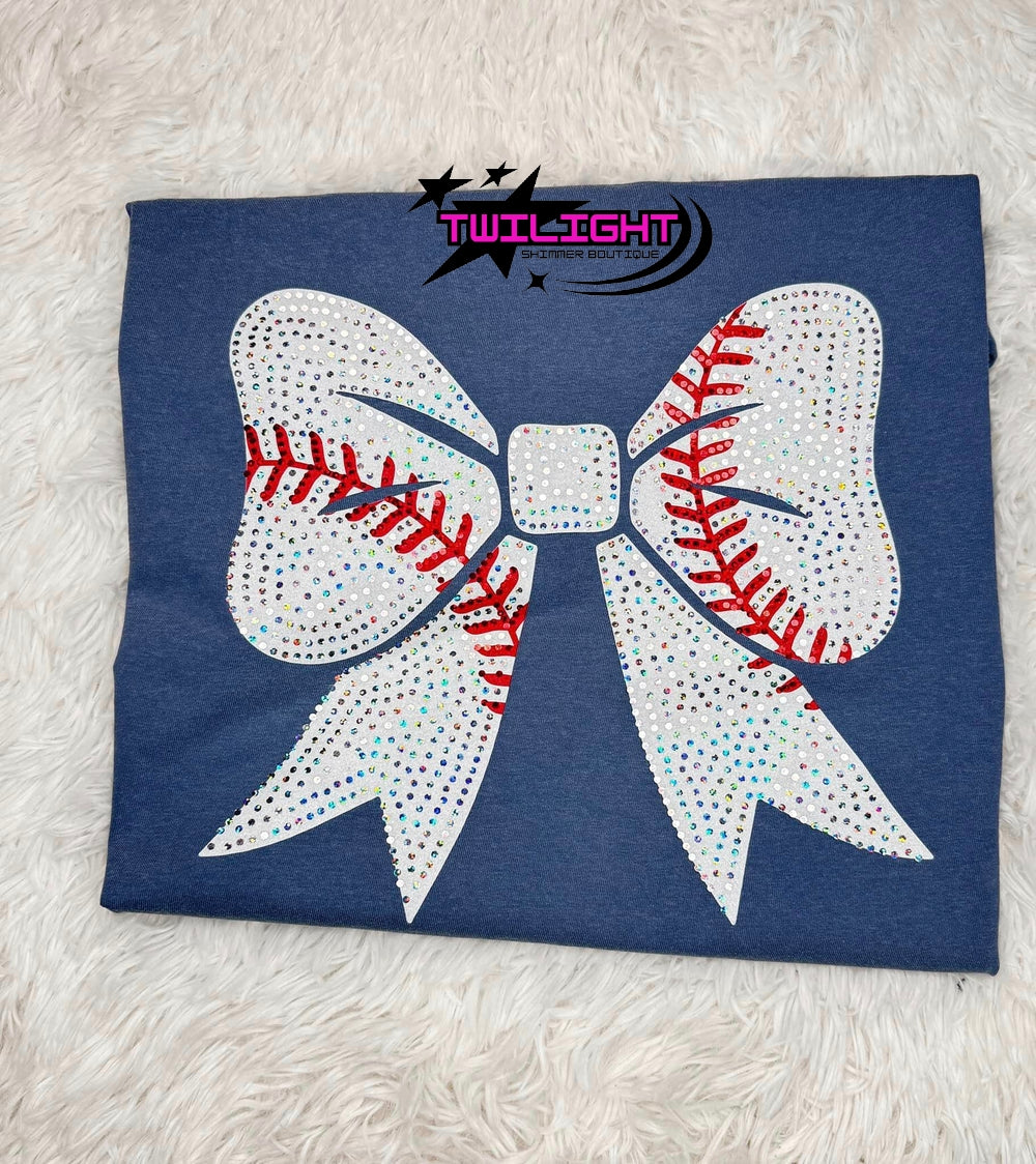 Baseball Bow Spangle Tee