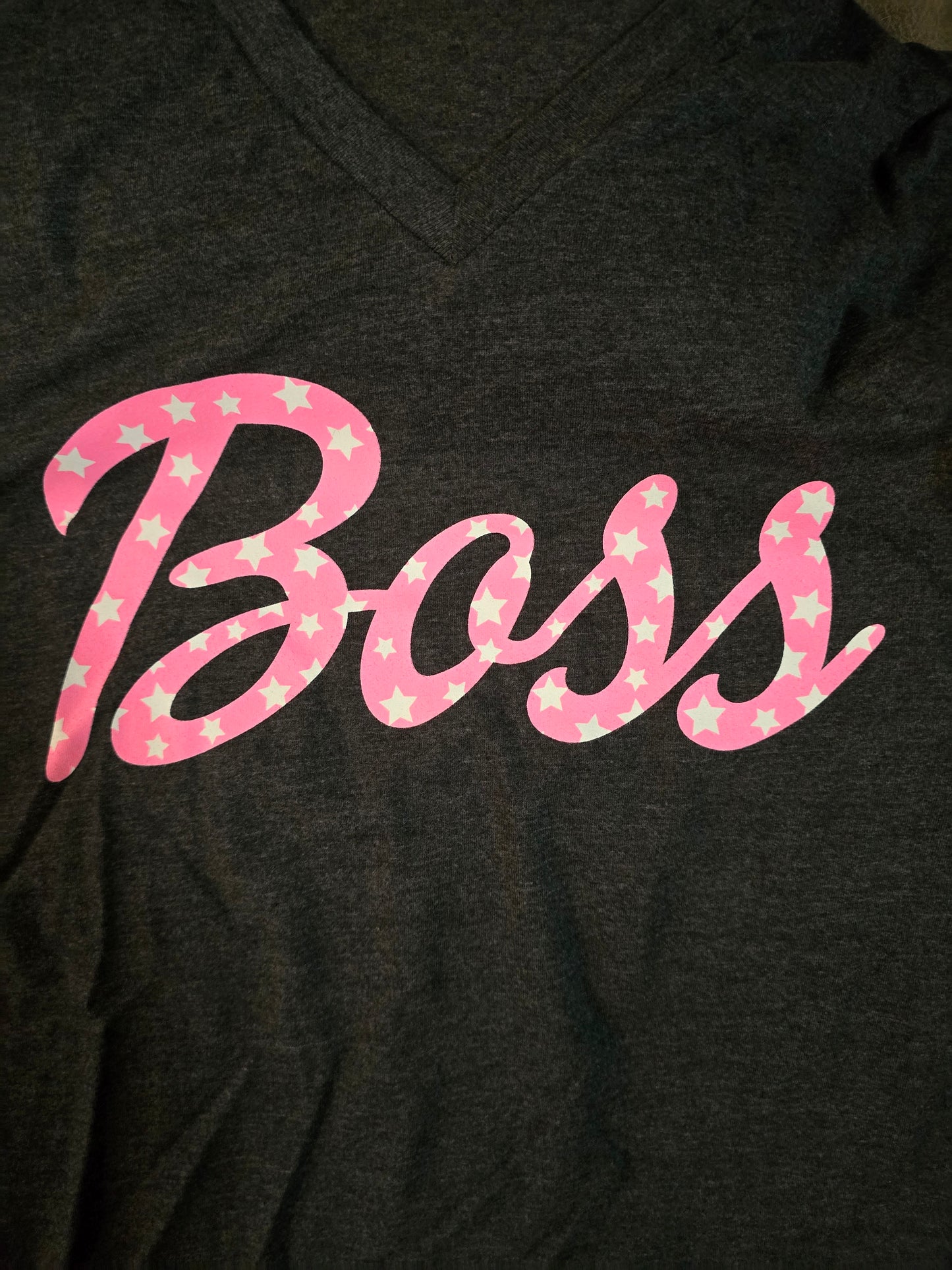 Boss Star V-Neck Tee- Large