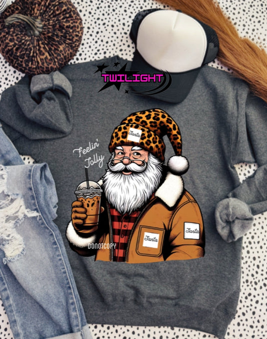 Feelin' Jolly Santa Sweatshirt