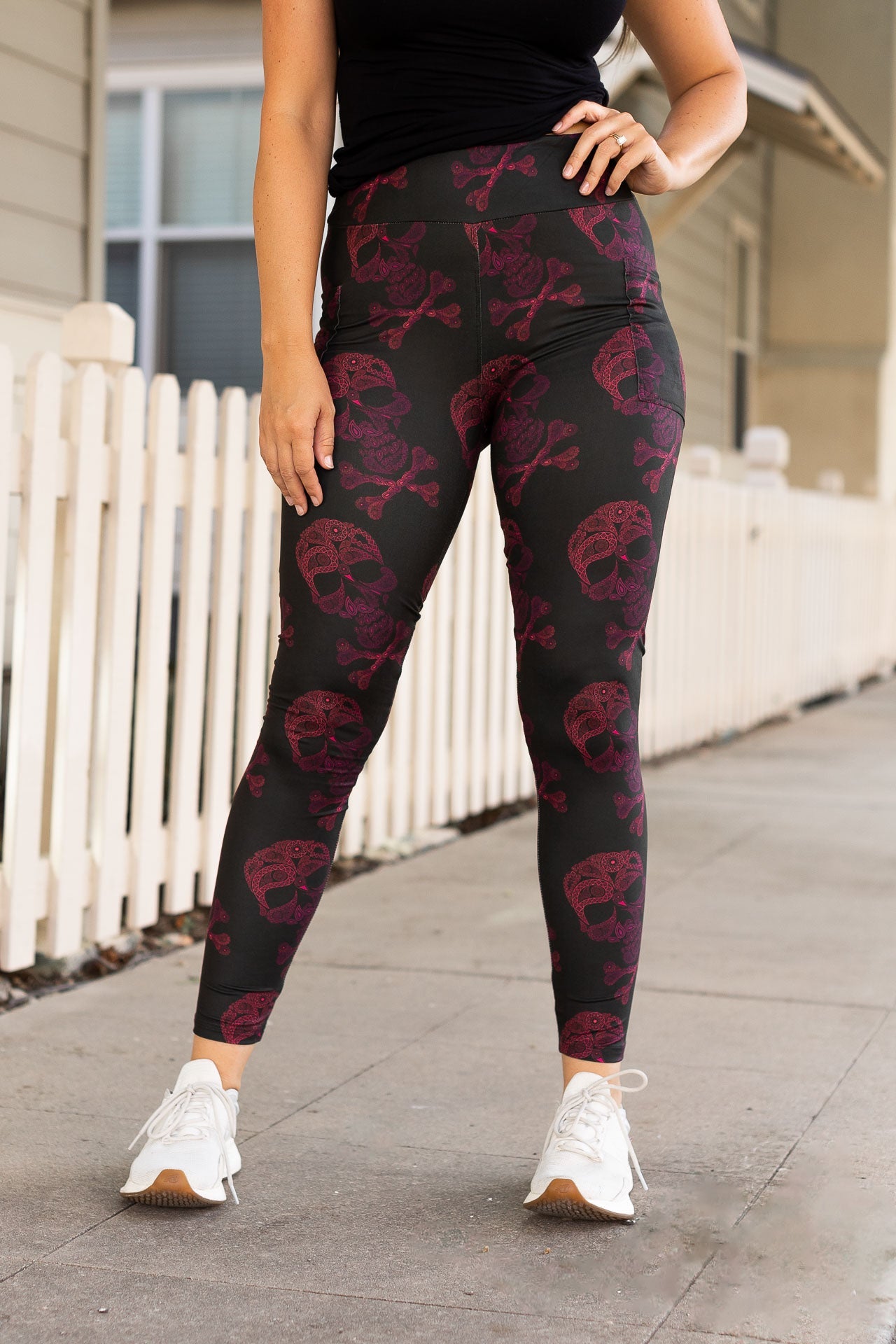 Ombré Skull Halloween Leggings