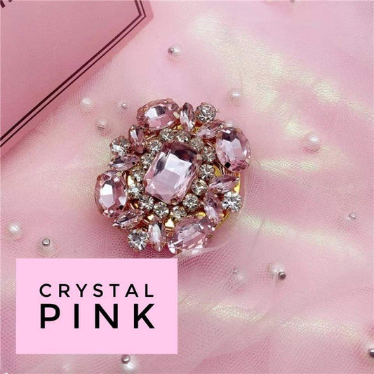 Crystal Pink Bling Phone Grip