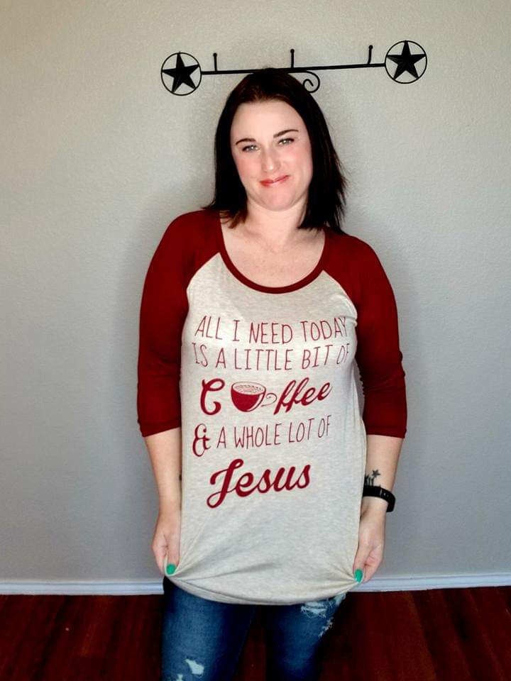 Coffee & Jesus Half Sleeve Top