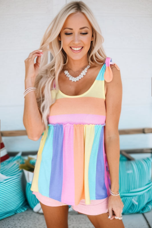 Kandi Pastel Rainbow Tank Top