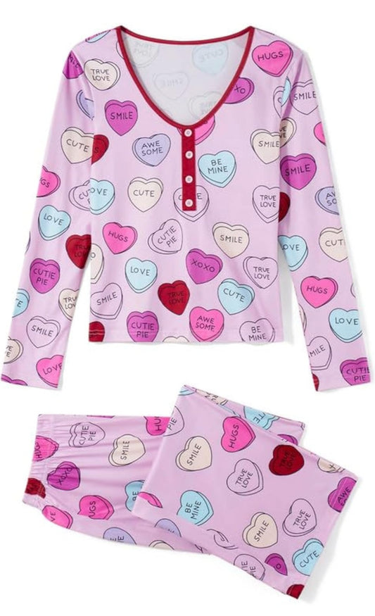 Sweatheart Pajamas- Large