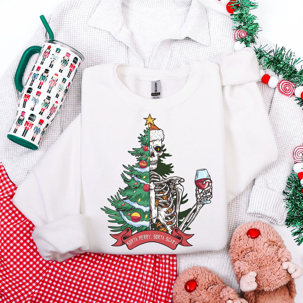 Christmas Tree Skeleton Sweatshirt