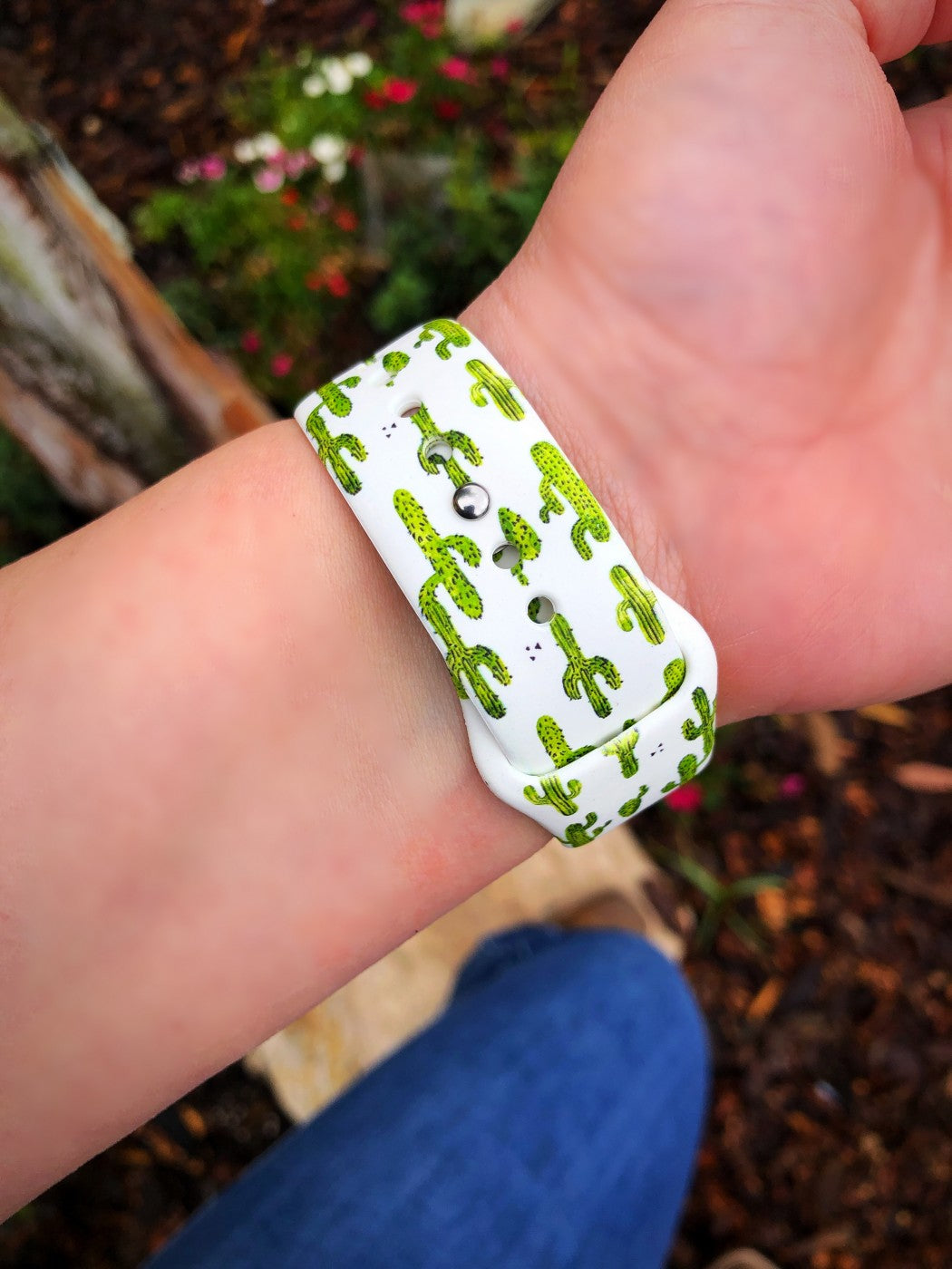 Cactus Silicone Apple Watch Band- 38mm