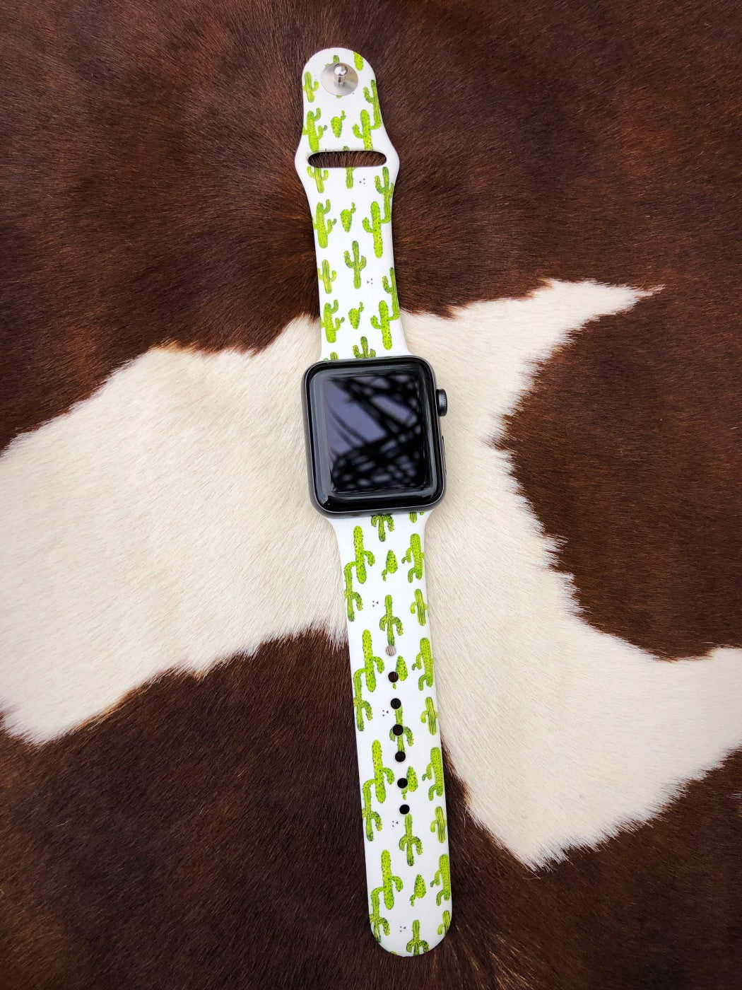 Cactus Silicone Apple Watch Band- 38mm