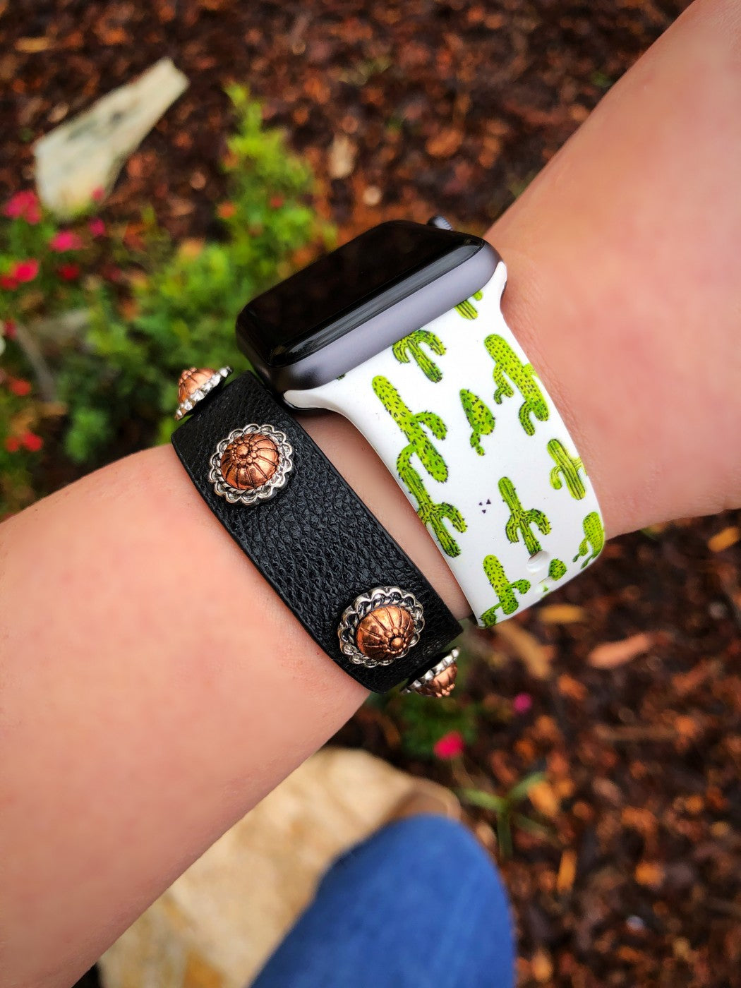 Cactus Silicone Apple Watch Band- 38mm
