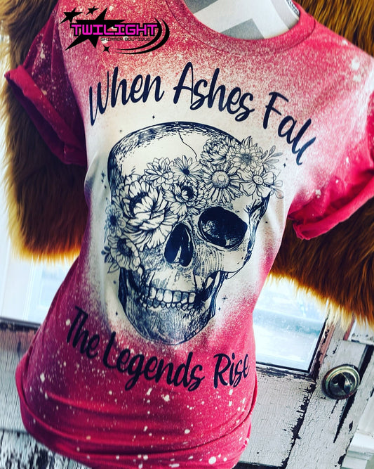 When Ashes Fall Distressed Tee