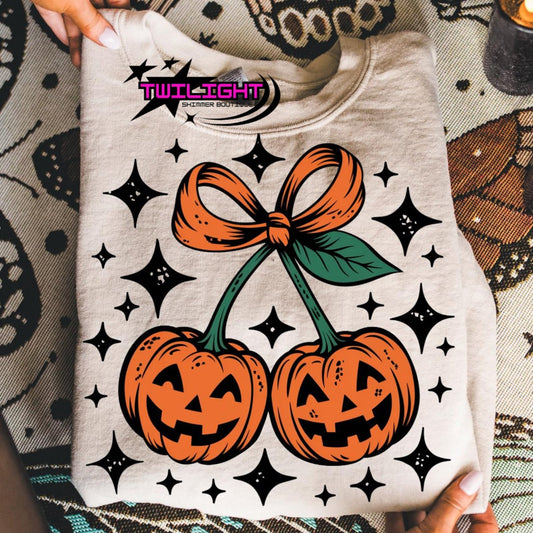 Spooky Pumpkin Cherry Sweatshirt