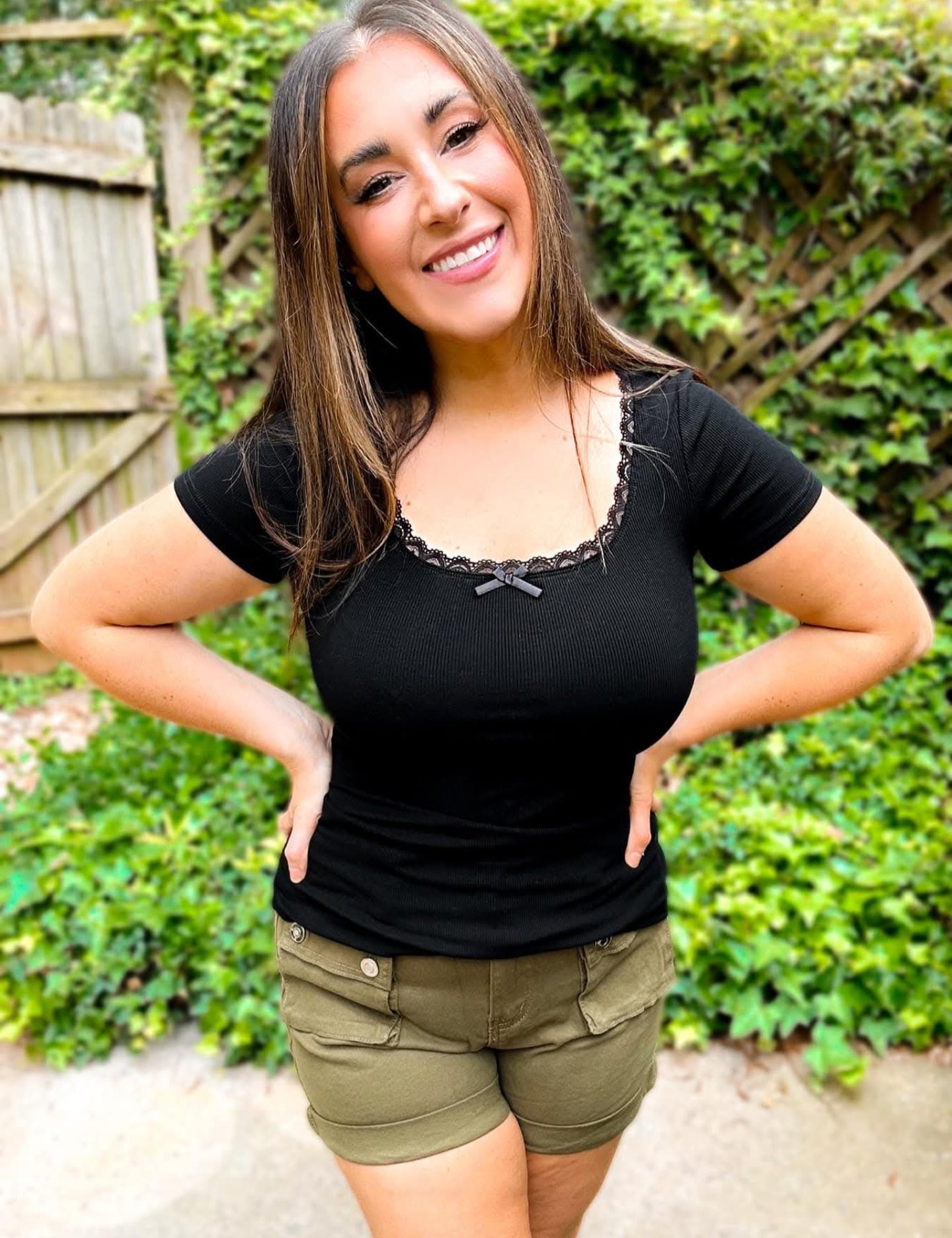 Bianca Lace Trim Tee